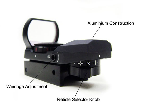 Holographic 4 Reticle Red Green Dot Sight Scope 20mm rail mount